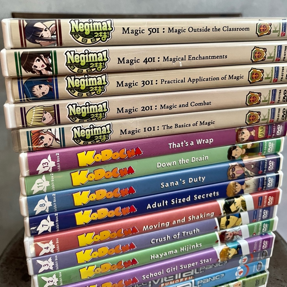 Mixed Anime DVD Lot Vintage